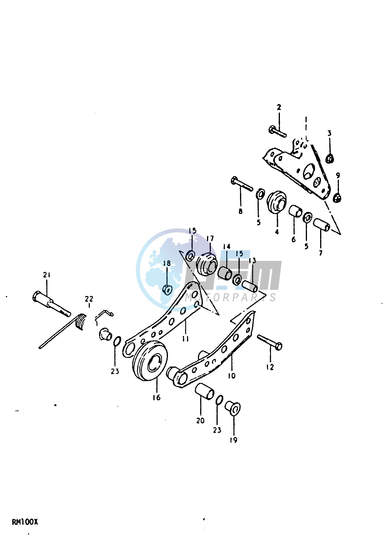 CHAIN GUIDE - TENSIONER (RM100N)