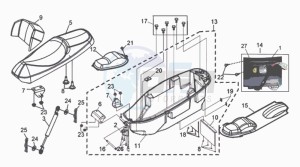 GTS250 INJECTION drawing BUDDYSEAT - HELMET BOX