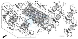 CB600FAA Australia - (U / ABS) drawing CYLINDER HEAD