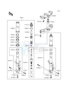 ZX 900 B [NINJA ZX-9R] (B4) [NINJA ZX-9R] drawing FRONT FORK