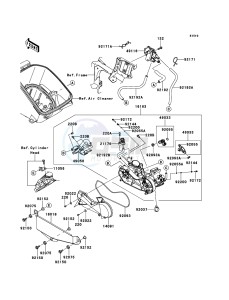 BRUTE FORCE 750 4x4i EPS KVF750HEF EU drawing Throttle