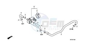 CB600FA UK - (E / MKH) drawing AIR INJECTION CONTROL VALVE