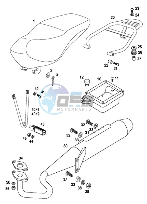 Exhaust-seat