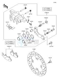 BRUTE FORCE 750 4x4i EPS KVF750GGF EU drawing Front Brake