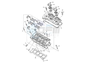 YZF R6 600 drawing CYLINDER HEAD