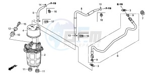 TRX420TE FOURTRAX ES drawing FUEL PUMP