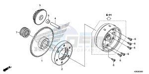 MSX125E MSX125 UK - (E) drawing STARTING CLUTCH