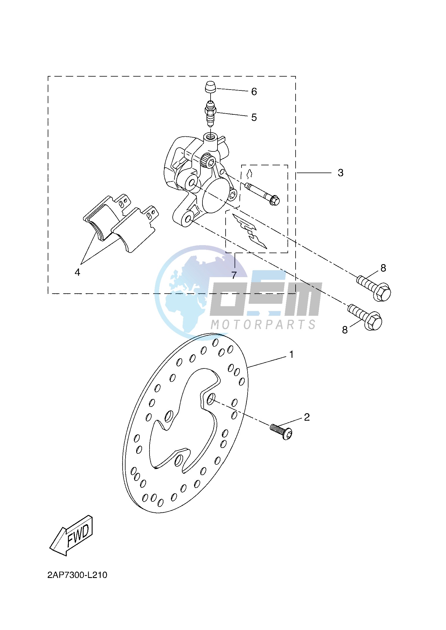 FRONT BRAKE CALIPER