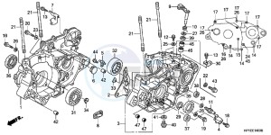 TRX450ERC drawing CRANKCASE