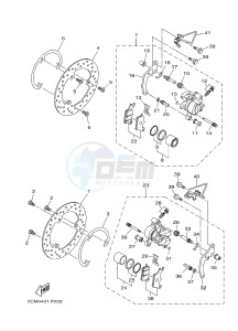 MW125A TRICITY 125 (2CMP 2CMR) drawing FRONT BRAKE CALIPER