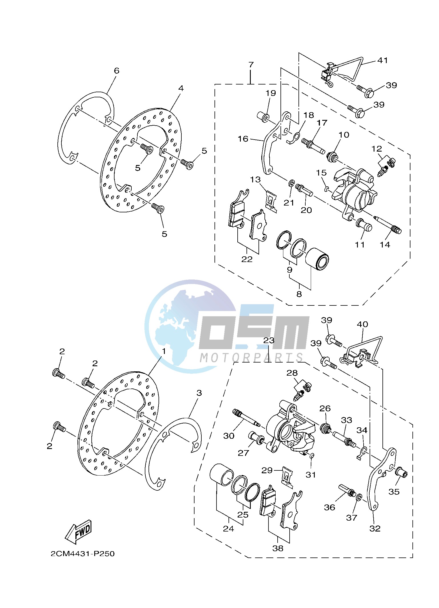 FRONT BRAKE CALIPER