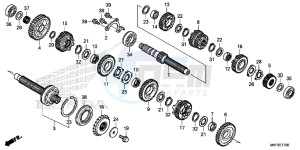 CBR1000S2 2ED - (2ED) drawing TRANSMISSION