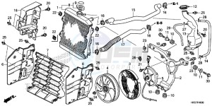 TRX420FA2G TRX420F Europe Direct - (ED) drawing RADIATOR