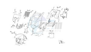 GP1 - 125 CC VTHPS1A1A EU2 drawing FRONT SHIELD