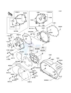 VN1600 CLASSIC VN1600A6F GB XX (EU ME A(FRICA) drawing Left Engine Cover(s)