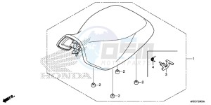 TRX420TE1F TRX420 Europe Direct - (ED) drawing SEAT