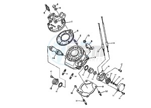 DT RE 125 drawing CYLINDER HEAD