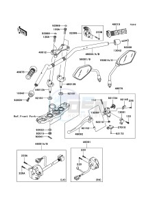 Z1000 ZR1000B9F FR GB XX (EU ME A(FRICA) drawing Handlebar