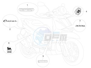 Carnaby 300 4t ie Cruiser drawing Plates - Emblems