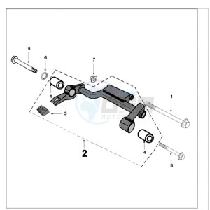 TWEET 125 N drawing ENGINEMOUNT