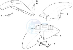 X9 125 drawing Wheel compartment-Mudguard