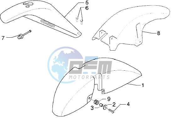 Wheel compartment-Mudguard