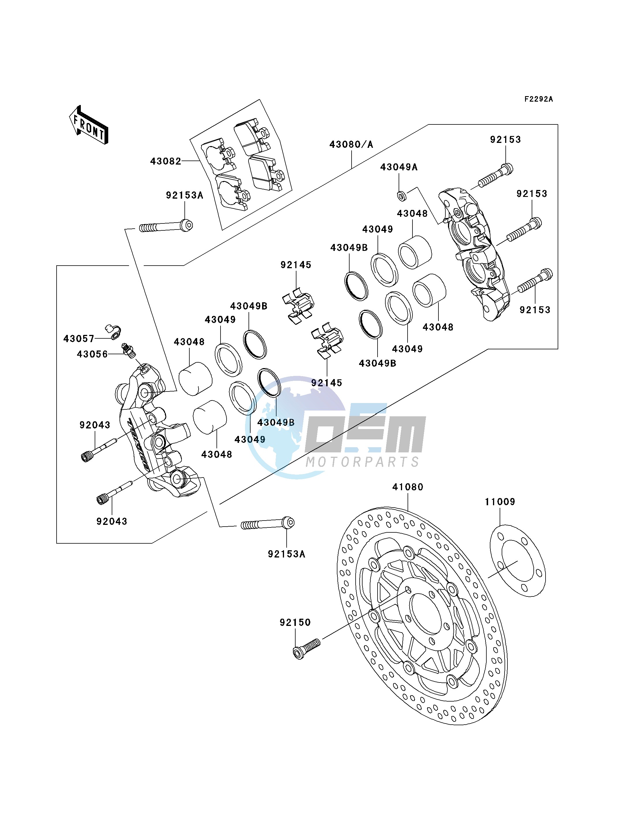 FRONT BRAKE-- B2- -