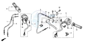 CBR900RR FIRE BLADE drawing CABLE/SWITCH (CBR900RRY,1/RE1)