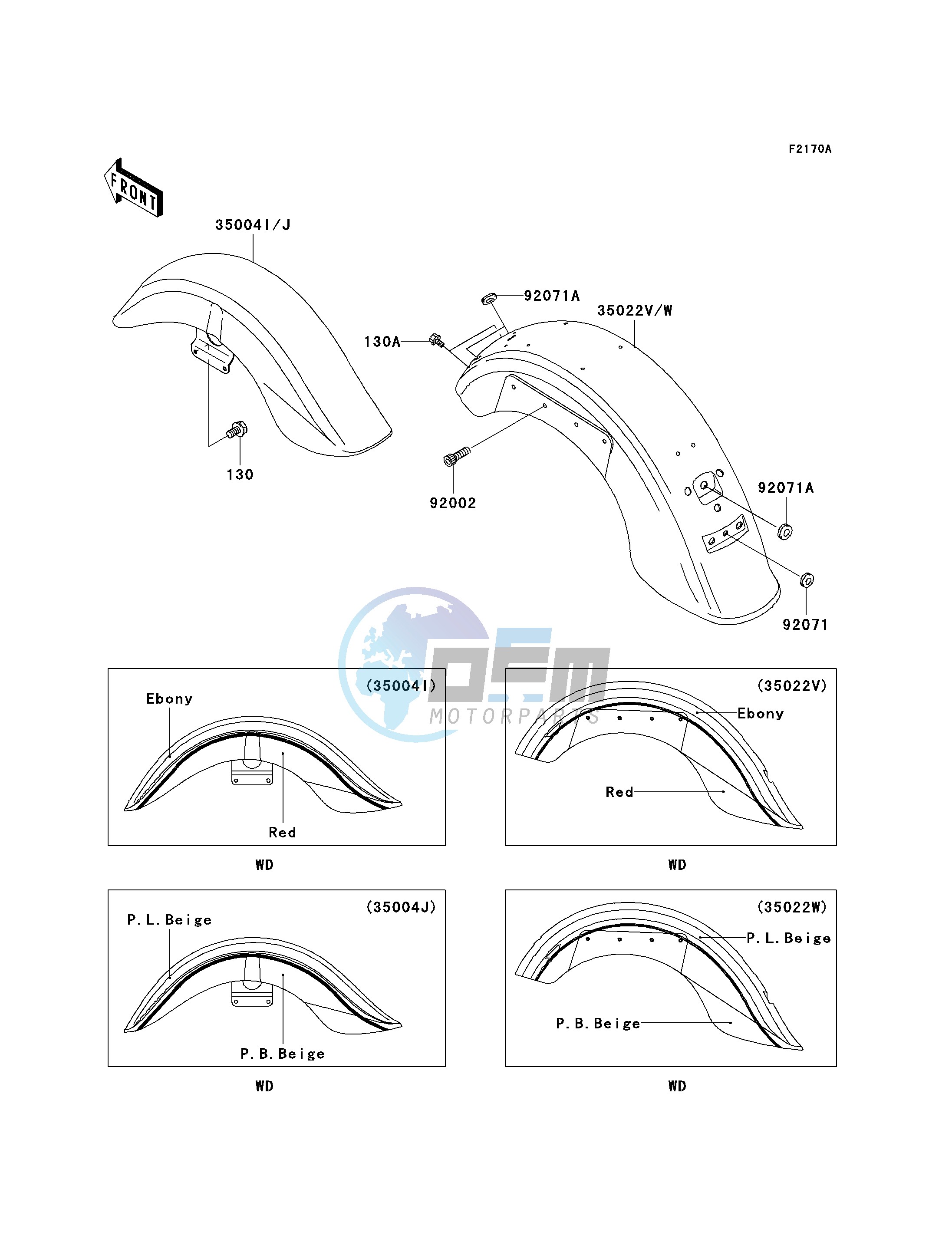 FENDERS -- VN1500-L3- -