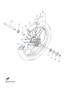 WR450F (2GC2 2GC3 2GC4 2GC4) drawing FRONT WHEEL