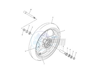 FZ8-N 800 drawing FRONT WHEEL