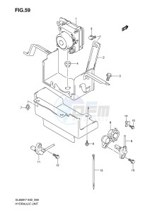 DL650 (E2) V-Strom drawing HYDRAULIC UNIT (DL650AK7 AK8 AK9 AL0 AUEL0)