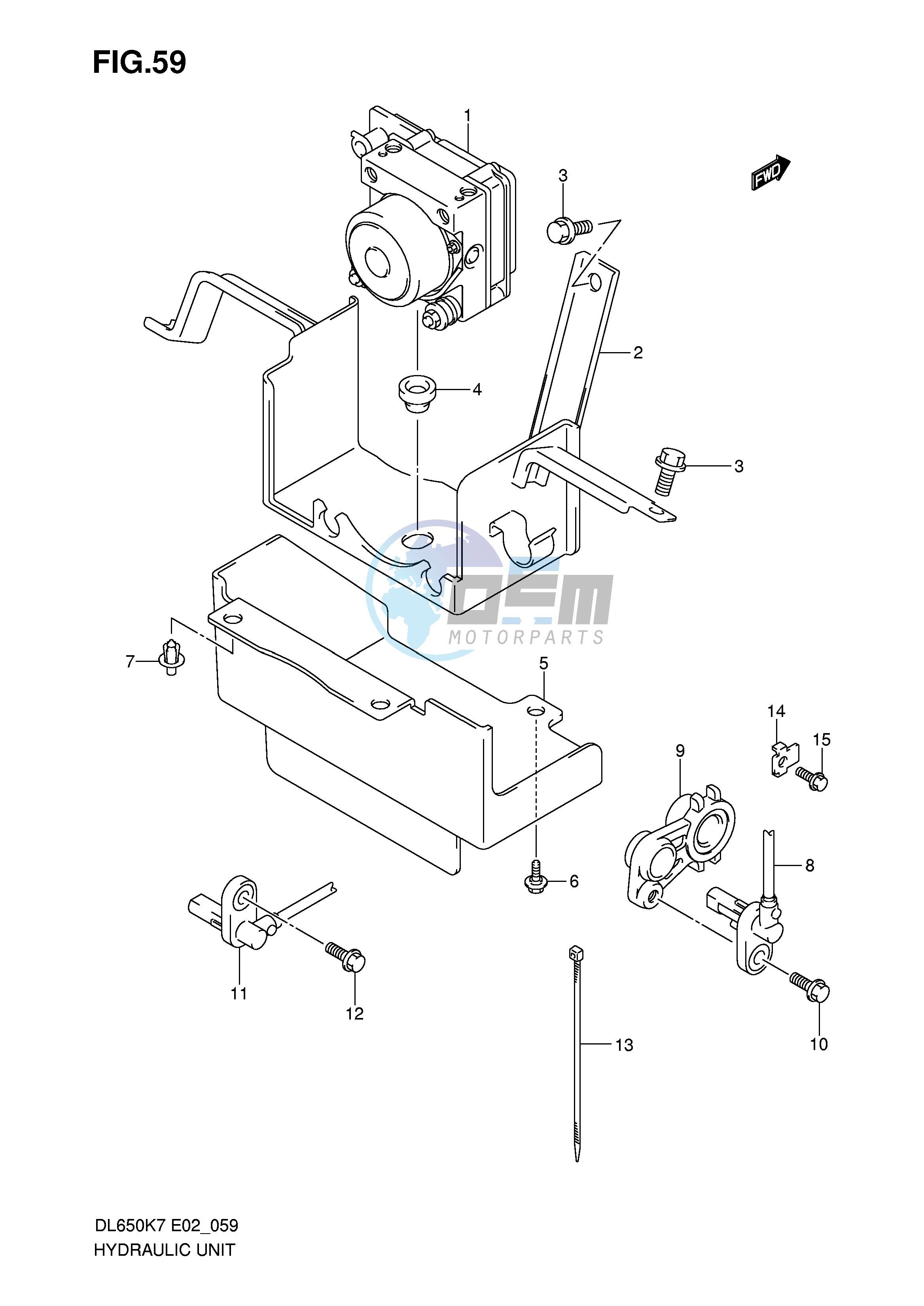 HYDRAULIC UNIT (DL650AK7 AK8 AK9 AL0 AUEL0)