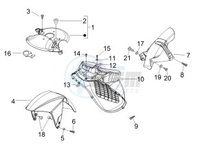 Runner 125 VX 4t e3 drawing Wheel housing - Mudguard