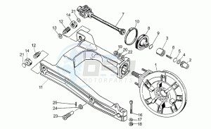 750 X Polizia - PA 2A Serie Polizia/PA 2A Serie drawing Swing arm