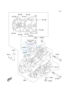 KSF 50 A [KFX50] (A6F) A6F drawing CRANKCASE