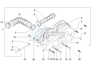 Beverly 400 ie e3 drawing Air filter