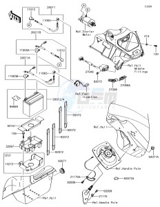 JET SKI ULTRA 310R JT1500NEF EU drawing Electrical Equipment