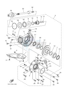 YFM300 RAPTOR 300 (1SC1) drawing DRIVE SHAFT