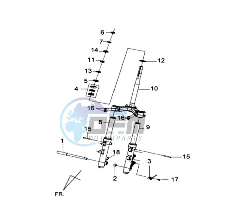 FRONT FORK/ STEERING STEM