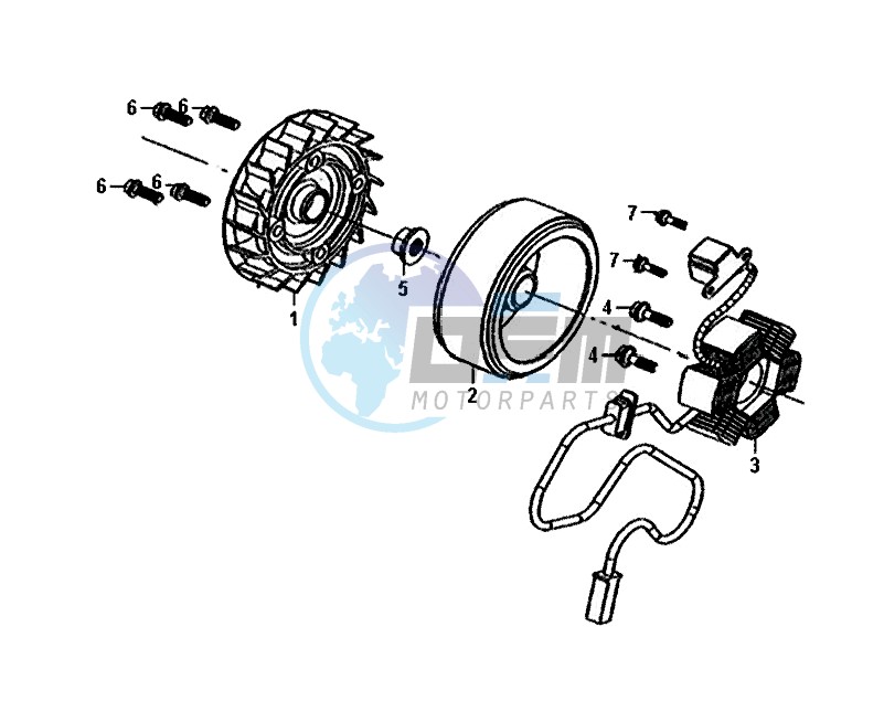 AC GEN. ASSY / FIDDLE II 50 (25 KM/H) (AF05W4-NL) (E4) (L8-M0)