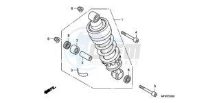 CB1000R9 Europe Direct - (ED) drawing REAR CUSHION