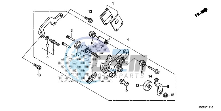 PARKING BRAKE CALIPER