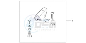 CBR1000RRA UK - (E / MKH) drawing CARBON FIBER HUGGER