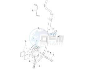 Liberty 125 4t ptt (SL) SL drawing Brakes hose  - Calipers