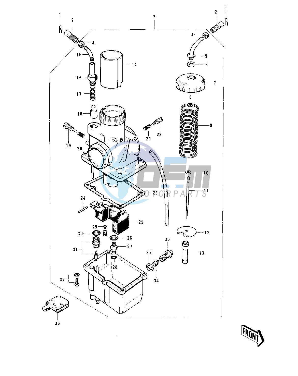 CARBURETOR -- 74-75- -