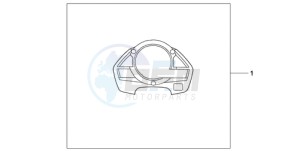 CB600F39 UK - (E / MKH ST) drawing METER PANEL