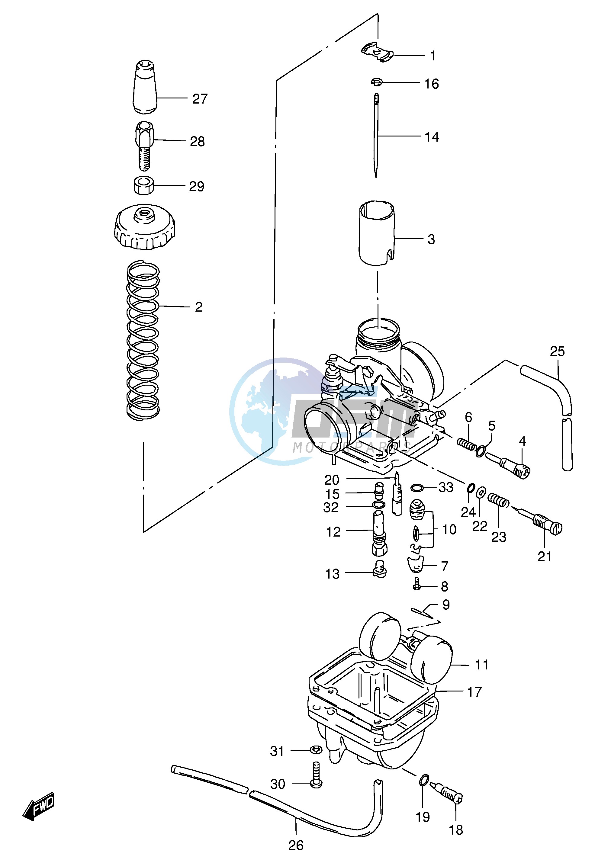 CARBURETOR (MODEL Z D F K)