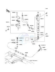 D-TRACKER 125 KLX125DCF XX (EU ME A(FRICA) drawing Rear Master Cylinder