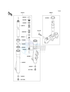 AN 112 D (D2-D3) drawing FRONT FORK